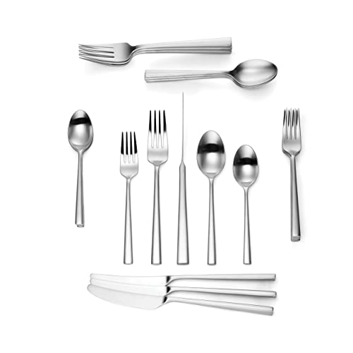 Kate Spade Malmo Satin 20-Piece Flatware Set, 4.75 Lb, Metallic #TOP18