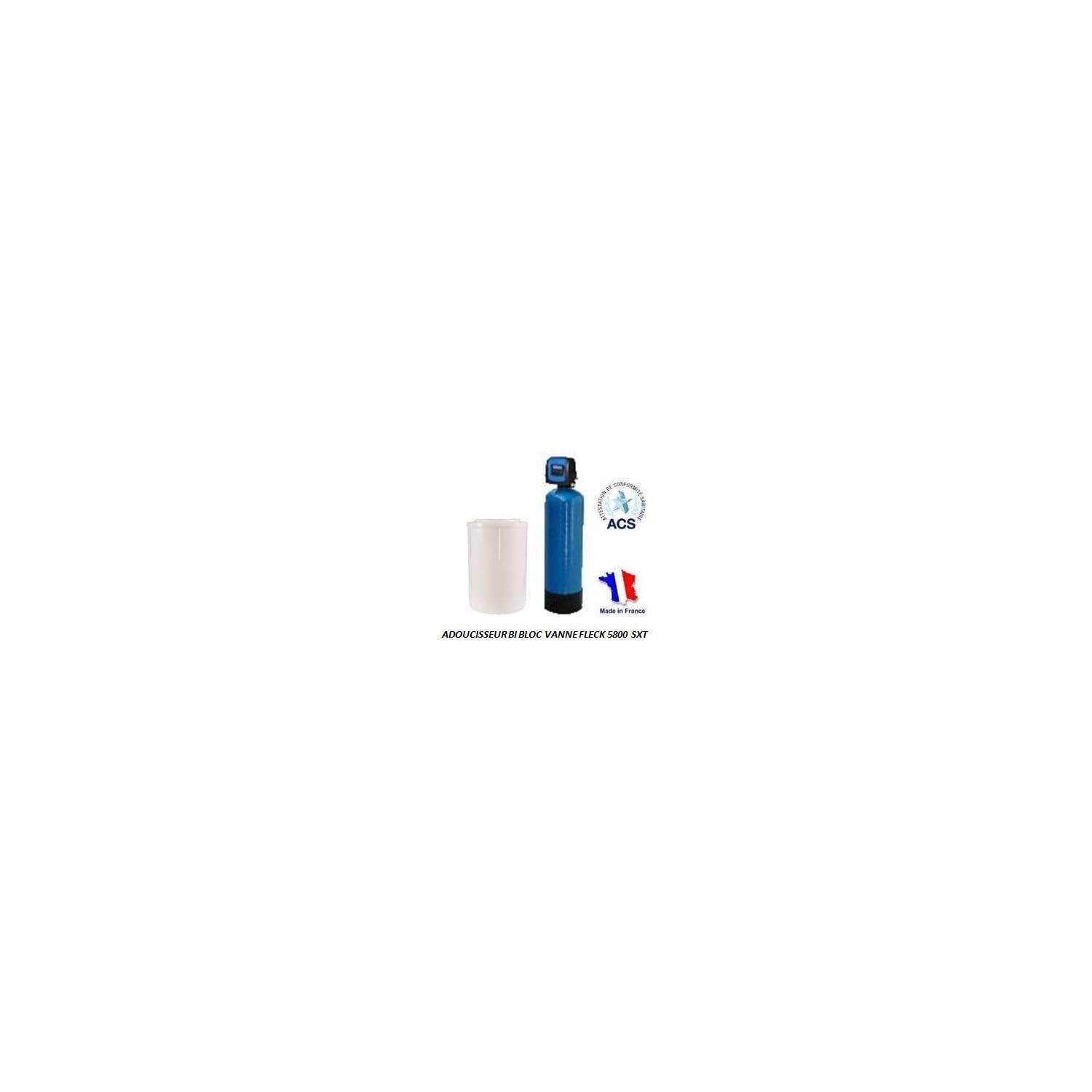 Descalcificador Bi-bloques 20l Toodo Fleck 5800 Sxt Volumétrico Descalcificador De Agua Domestico