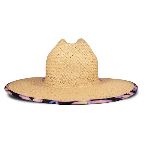 Roxy Women's Woven Straw Hat | Wide Brim | Adjustable | Sun Protection | Beach | Vacation | Natural, Coconut Commotion - Kiss Anthracite, Small-Medium by Roxy - Used condition - Image 4