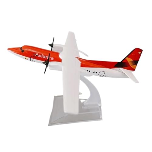 Avión Fokker F-50 Avianca Colombia miniatura decorativa de aleación metálica para escritorio
