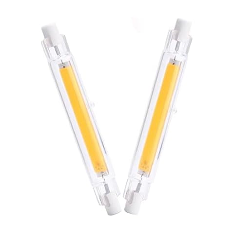 R7S LED Bulb, R7S LED 78mm 10W Dimmable, R7S LED COB 78mm Bulb Replaces R7S 100W Halogen Bulb, Warm White 2700K, 1000LM 360 Degree Light,Natural White,78mm10w Cover