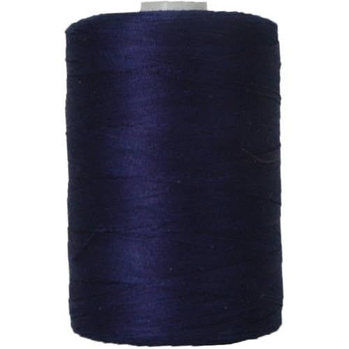Image of ThreadArt Cotton Quilting Thread, 1000M 50 /3, Dark Blue 308 | Long staple cotton thread for quilting, sewing and serging. Low-lint, smooth thread for clean stitches and strong seams.
