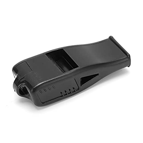 Silbato para árbitro profesional de resina ABS negro miniatura 3