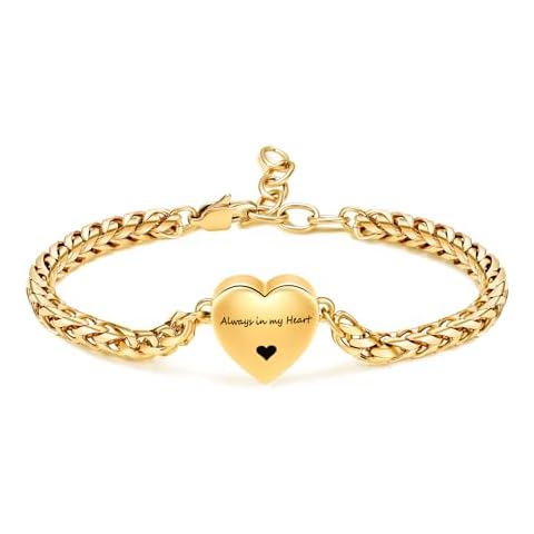 Minicremation Ashes Heart Locket Bracelet Cover