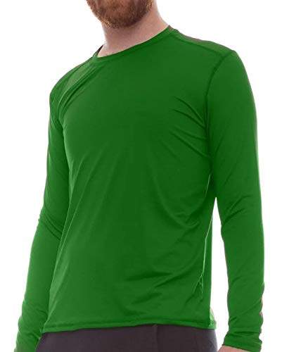 Kit com 3 Camisetas Proteção Solar Uv 50 Ice Tecido Gelado – Slim Fitness - Branco - Branco - Verde