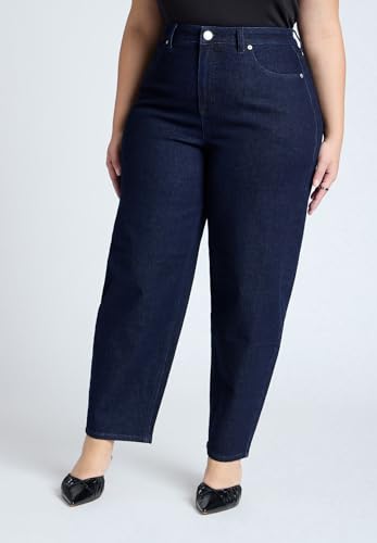 ELOQUII Women's Plus Size The Barrel Leg Jean4
