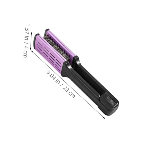 Peine para alisar cabello FRCOLOR con cerdas suaves morado miniatura 2