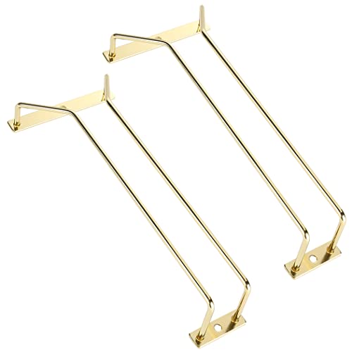 Dianoo Portabicchieri da vino dorato, 27,5 cm, colonna singola, confezione da 2