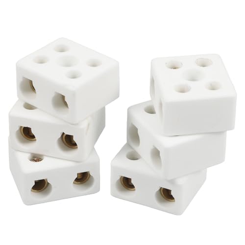 Bloque de terminal cerámico de porcelana resistente para conexiones eléctricas muy estables