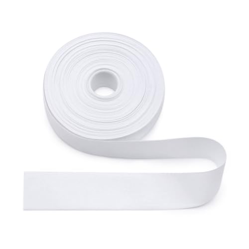 SEMINI 100% Natural Cotton White Tape 10 Yards 1 Plain Weave Webbing Ribbon for Edge Binding Sewing Dressmaking Craft (Plain White 1 10yards)