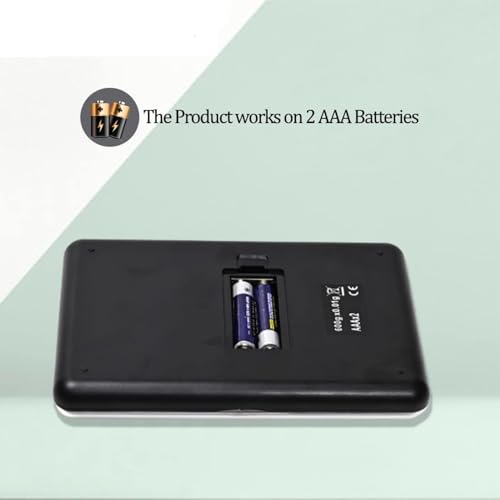 Image of Digital Pocket Weighing Scale - Precise Jewellery Weight Machine Small, Gripit Portable Gold Weighing Machine for Accurate Measurements with Digital Display, Ideal for Gems, Herbs & More (Black).