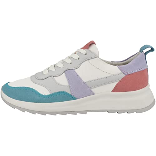Clarks Damen DashLite Jazz Sneaker, Lilac Combi, 41 EU