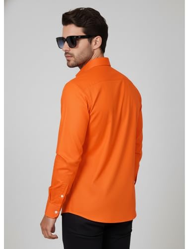 Image of Diverse Men's Solid Formal Shirt | Premium Poly Cotton Full Sleeve Regular Fit Shirt for Men | Stylish Office, Business & Casual