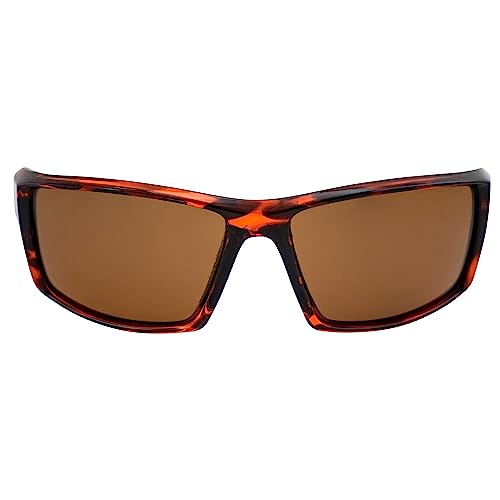 Belize Polarized Sunglasses for Men or Women Sporty Wraparound Tortoise Frame w/Brown Lens2
