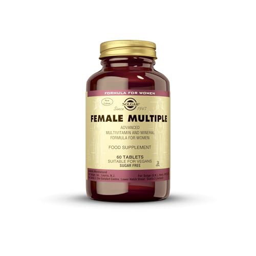 Solgar | Female Multiple | Suplemento Alimenticio que Ayuda al Correcto Funcionamiento del Cuerpo de la Mujer | Con Múltiples Vitaminas | Para Mujer | 60 Cápsulas