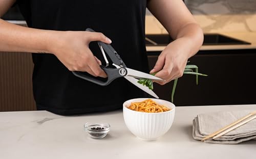 Image of Zyliss All Purpose Shears - Stainless Steel, Heavy-Duty Kitchen Scissors for Food - Spring-Assisted Chef Scissors for Poultry, Vegetables & More - Dishwasher Safe - Multi-Purpose Kitchen Tool