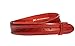 Produktbild FREDERIC HERMANO Gürtel Leder 40mm Rot Genarbt - Gürtelriemen Aus Rindsleder In 4 cm Breite - Ledergürtel Aus Echt Leder Ohne Schnalle - Gürtellänge 80cm