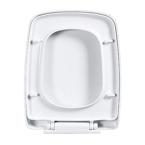 Abattant WC rectangulaire qui ne claque plus : siège de toilette carré universel 36x45 cm