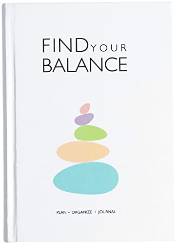 Find Your Balance 2026 Planner | 4-Month Undated Productivity & Wellness Journal with Habit | Mood & Gratitude Trackers (White, Find Your Balance)