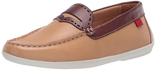 Image of Marc Joseph New York Kids' Genuine Leather Made in Brazil Driving Loafer with Penny Detail