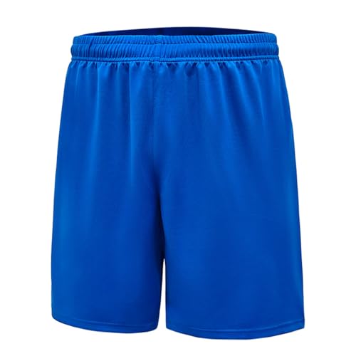 Himcus Boys Quick-Dry PE Football Shorts Kids Running Sports Shorts(150,12-13 Years,Royal Blue)