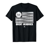 Baseball American Flag Brent Headrick Minnesota Baseball T-Shirt