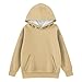 Cute Girl Hoodies 10-12 Long Sleeve Sweatshirt Girls 10-12 Preppy Fall Solid Plain Fashion Girls Hoodie Sweatshirts Size 7-8 Winter Sweaters For 14-16 Size With Pockets Khaki 9-10 Years Soft