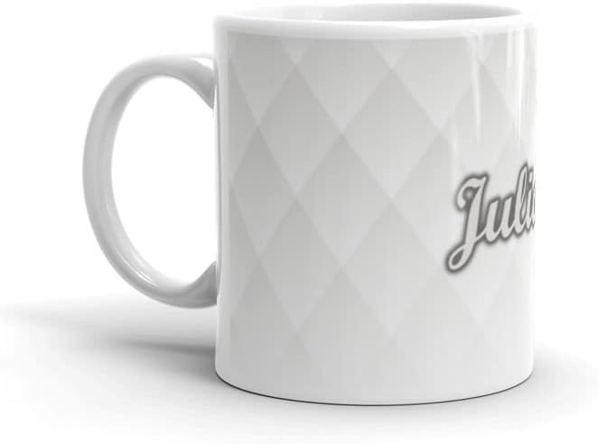 RISH Coffee Tea Mug Ceramic 350 ml | Juliana Name Design Printed Cups