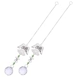 Décoration suspendue - il est facile d'être accroché sur un balcon, une pièce, une cour, un jardin, une fenêtre, un mur, etc., décoration en cristal