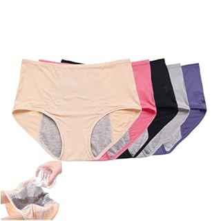 Ever Dry Leakproof Ladies Underwear, Panties Leakproof Underwear,Panties for Women Over 60s with Incontinence (CA/US, Alpha, X-Large, Regular, Regular, 5Pcs Mixed Color)