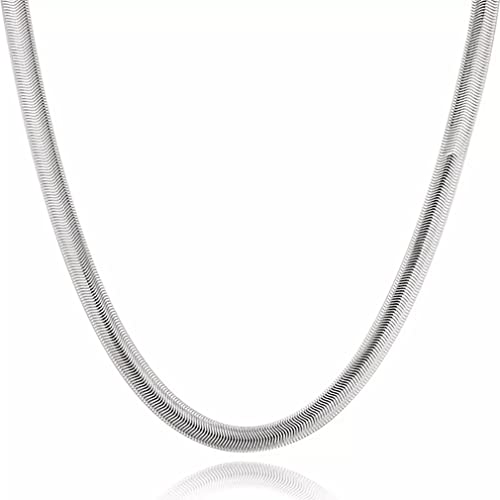Collier maille serpent 6mm en argent 925 pour homme et femme
