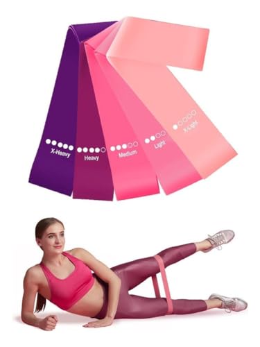 Kit 5 Mini Bands Elástico para Exercício Treino Academia em Casa ...