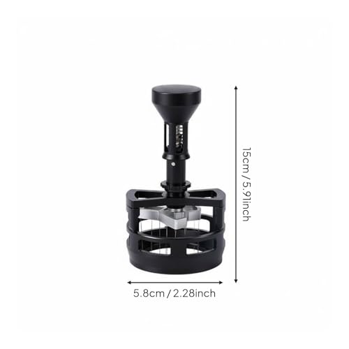 Distribuidor de café profesional de 58mm herramienta resistente negra con rodamiento 3