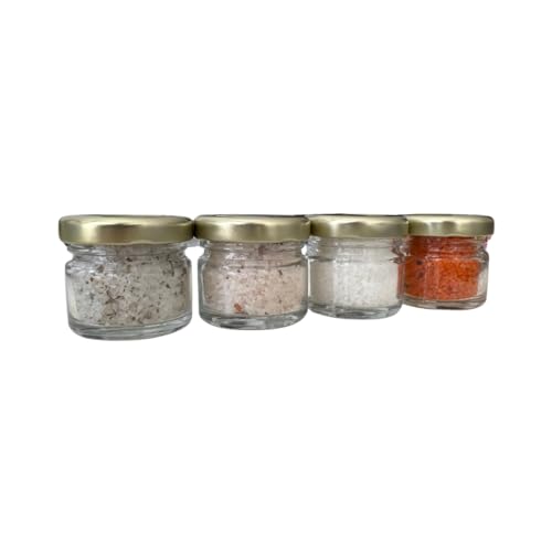 Sampler de sal marina gourmet 4 piezas 3.52 oz miniatura 4