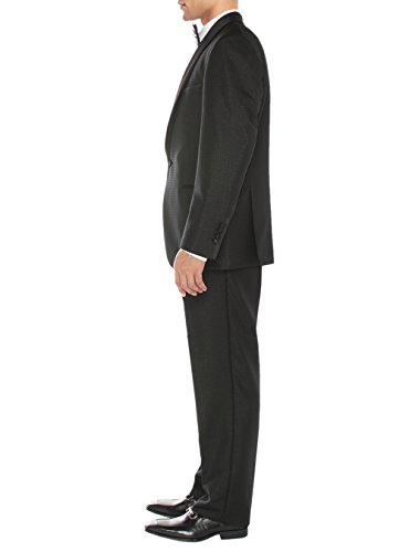 Salvatore Exte Men's One Button Shawl Lapel Tuxedo Suit Set Tux Jacket with Pant3