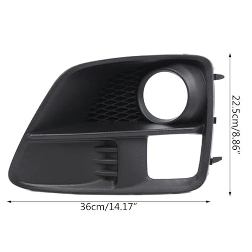 Rejilla parachoques delantera para Subaru STi WRX 2015-2017 con orificio de luz antiniebla 4