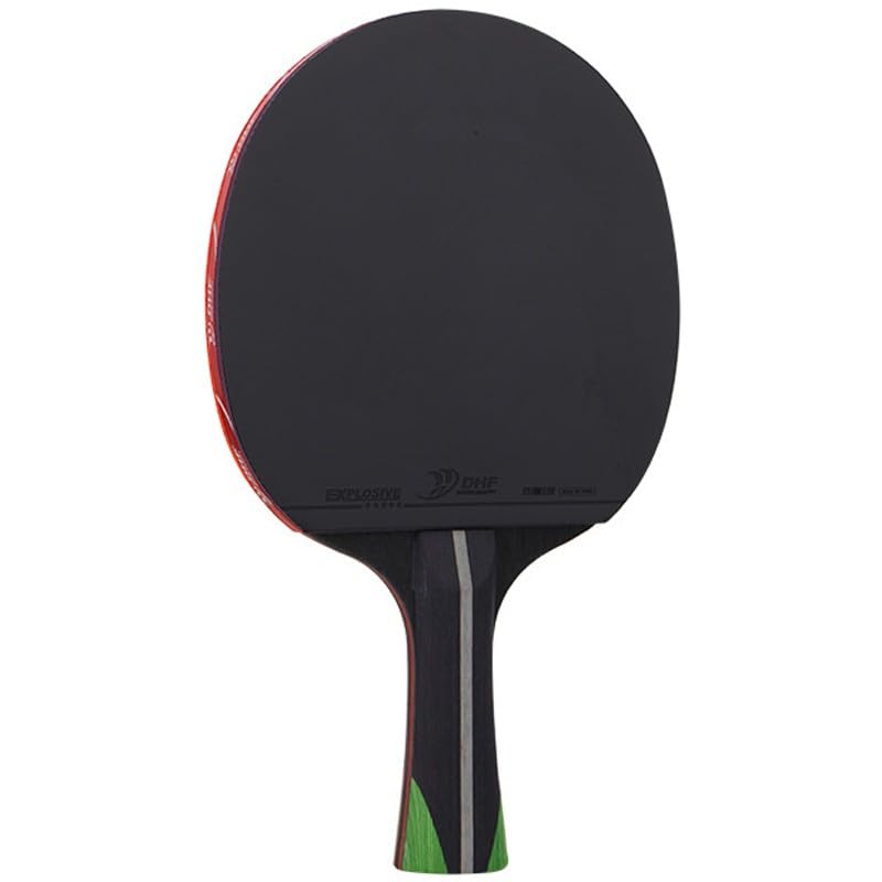 TYGXING Professional Ping Pong Paddle, High Performance Table Tennis Racket for Training and Competition, 5 Layers of Pure Wood + 2 Layers of Carbon, Flared Handle
