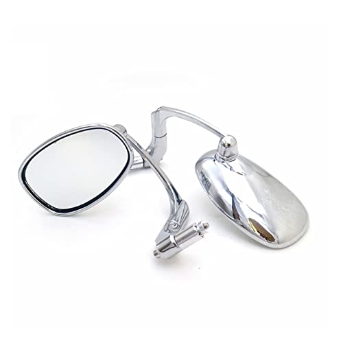 Rétroviseur guidon anti vibration chrome pour vision nette moto