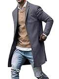 veste duffle coat Le manteau caban en laine pour homme est idéal pour une utilisation quotidienne, au bureau, pour les activités de plein air, etc