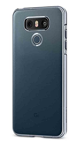 Spigen, Funda Compatible con LG G6/ G6 Plus [Liquid Crystal] Protección Delgada de Gel Silicona y claridad Premium de TPU [Compatible con Carga Inalámbrica] - [Trasparente]