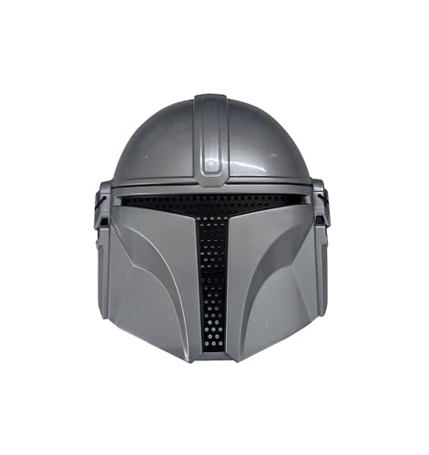 Rubies Máscara Mandaloria Shallow para niños y niñas, Oficial Serie The Mandalorian, máscara hecha en plástico con ajuste en velcro, ideal para halloween, navidad, carnaval y cumpleaños.
