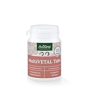 AniForte MultiVETAL Multivitamin für Hunde & Katzen 100 Tabletten - Natürliche Vitamine & Mineralstoffe für Immunsystem & Abwehrkräfte