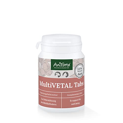 AniForte MultiVETAL Multivitamin für Hunde & Katzen 100 Tabletten - Natürliche Vitamine & Mineralstoffe für Immunsystem & Abwehrkräfte AniForte MultiVETAL Multivitamin für Hunde & Katzen 100 Tabletten - Natürliche Vitamine & Mineralstoffe für Immunsystem & Abwehrkräfte