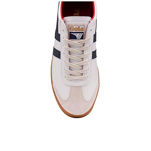 Image of Gola Hurricane Suede, Men's Sneaker, White Navy Deep Red Gum, 10 US