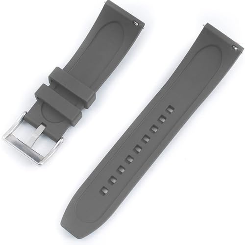 Image of Watch Band Quick Release Fluororubber 19mm 20mm 21mm 22mm Soft Durable Universal FKM Rubber Replacement Band Strap for Men Women