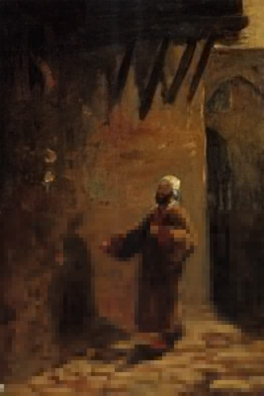 Gravures Carl Spitzweg Turke dans Enger Gasse déco salon