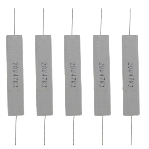 電源巻線セラミック水平セメント抵抗器(47Kオーム、20W 5% 5pcs)