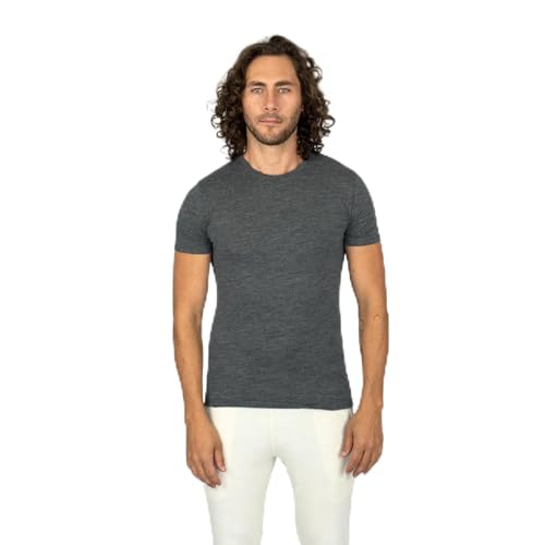 T-shirt de randonnée en laine d'alpaga pour bivouac en montagne