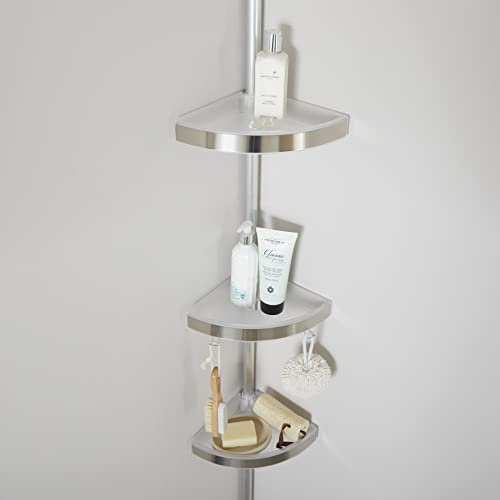 House-Homestyle-Bathroom-Collection-Floor-To-Ceiling-Space-Saving-Corner-Storage-Shelf-Unit-Extendable-Aluminium-Stainless-Steel-Frame-with-Plastic-Mini-Shelves