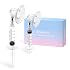 Nipple Corrector for Flat, Short or Inverted Nipples, Portable Nipple Pump, Sunken Nipple Puller, Nipple Massage, Help Breastfeeding - 2 Packs- L